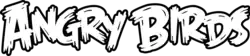 The text "ANGRY BIRDS" in a modified version of the Feast of Flesh BB font.