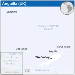 Location of Anguilla