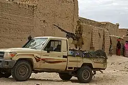 A technical armed with the DShK belonging to the Ansar Dine jihadist group in Timbuktu in 2012