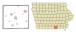 Location of Unionville, Iowa