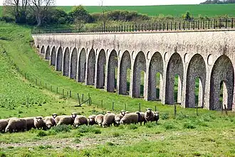 Aqueduct of the Vanne in Pont-sur-Vanne.