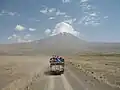 Ararat, View with truck driving mountaineers