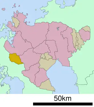 Location in Saga Prefecture