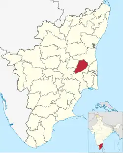 Location in Tamil Nadu, India