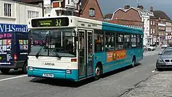 Arriva Guildford & West Surrey Dennis Dart SLF with Plaxton Pointer 1 bodywork in 2009 (1995 improvements)