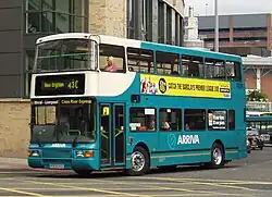 Arriva North West DB250 with Northern Counties Palatine II bodywork in 2007.