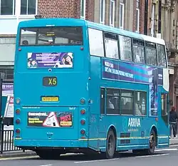 Arriva North East Scania N113 with East Lancs Cityzen bodywork rear