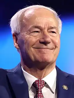 Asa Hutchinson(2015-2023)Born (1950-12-03)December 3, 1950(age 75&nbsp;years, 208&nbsp;days)