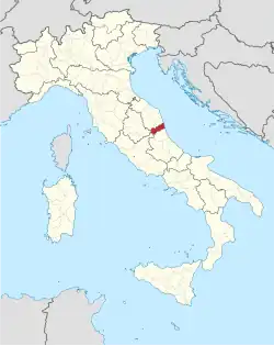 Map of Ascoli Piceno