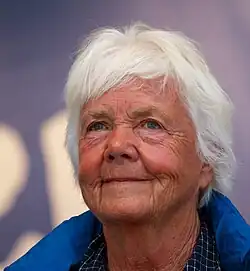 Astrid Nøklebye Heiberg's face is in this image
