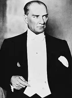 Mustafa Kemal Atatürk, President of Turkey from 1923 - 1938.