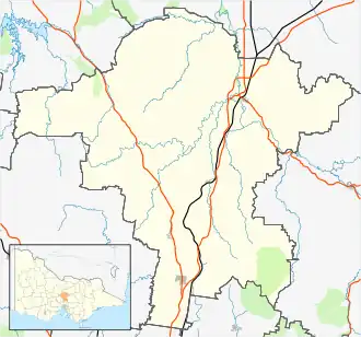 Beveridge is located in Shire of Mitchell
