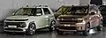 A Hyundai Casper on the left and a Fiat Grande Panda on the right
