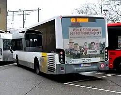 B&C bus Second-generation VDL Citea rear in Jumet, Belgium