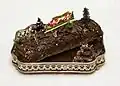 Chocolate tree cake for Christmas
