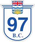 Hwy&nbsp;97 marker