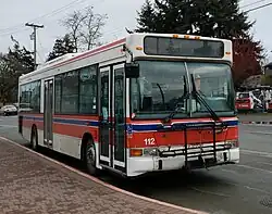 BC Transit left-hand drive Plaxton Pointer 2 bodied Dennis Dart SLF in March 2020