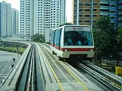 A C801 on Bukit Panjang LRT line