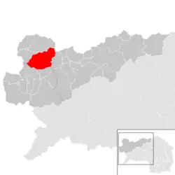 Location within Liezen district