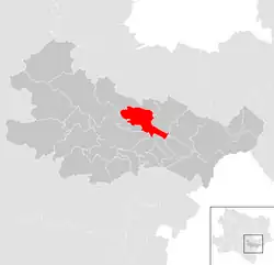 Location within Baden district
