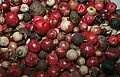 Different kinds of peppercorn, a heterogenoeus mixture