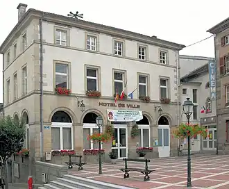 The town hall in Bains-les-Bains