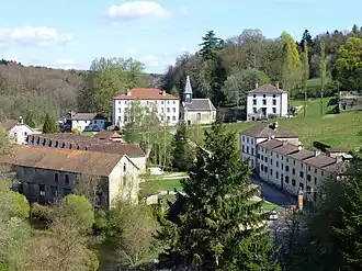 A general view of La Vôge-les-Bains