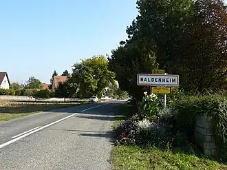 The village entry in Baldenheim
