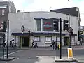 Tube station entrance, west side