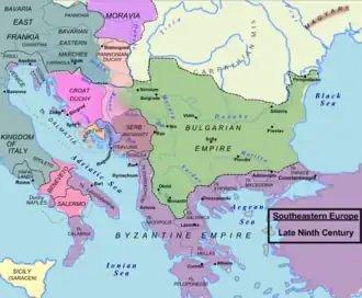 First Bulgarian Empire in 850