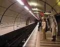 Docklands Light Railway platform at Bank