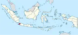 Location of Banten in Indonesia