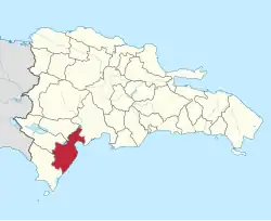 Location of the Barahona Province