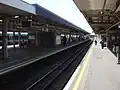 Eastbound District line platforms 1a (right) and 2 (left) looking west