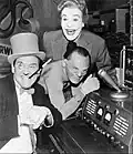 Left to right: Burgess "Penguin" Meredith; Frank "Riddler" Gorshin; Caesar "Joker" Romero