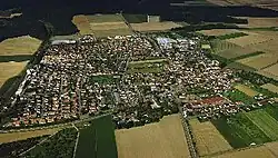 An aerial view of Beimerstetten