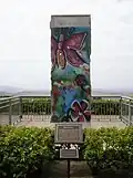 A piece of the Berlin Wall at the Ronald Reagan Presidential Library