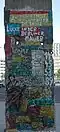 A part of the Berlin Wall, that is left today.