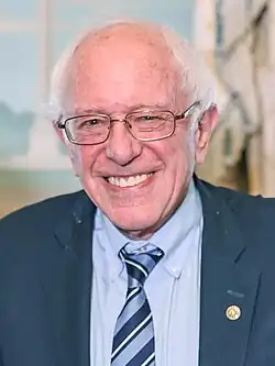 Bernie Sanders smiling