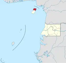 Location of Bioko Norte