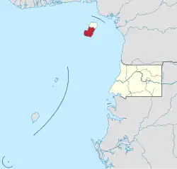 Location of Bioko Sur