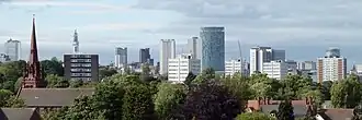 Birmingham City Centre from the south