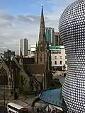 St Martin's church and Selfridges department store in the Bull Ring