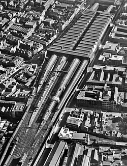View of Snow Hill from above in 1948