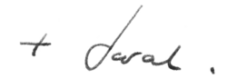 Sarah Mullally's signature
