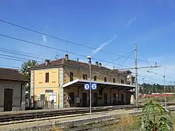 The railway station in Bistagno