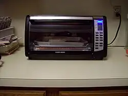 A toaster oven