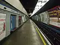 Victoria line northbound platform looking south