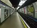 Victoria line southbound platform looking north