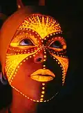 Blacklight body painting
